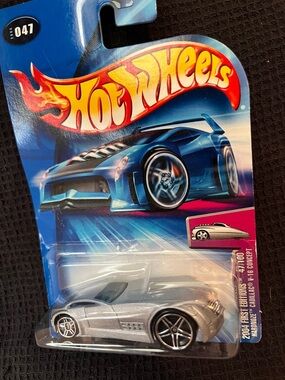 Hot Wheels Silver Sports Coupe Toy Car for Kids